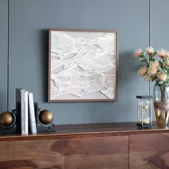 Abstract Rice Paper Framed Wall Plaque