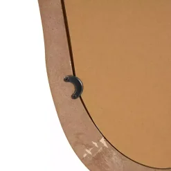 Abstract Wavy Wood Wall Mirror