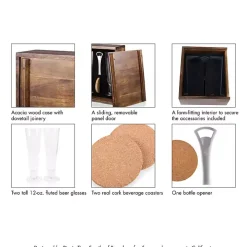 Acacia Kansas City Chiefs Beer Glass Set