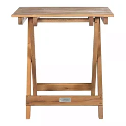 Acacia Wood 3-pc. Chaise Set with Striped Cushions