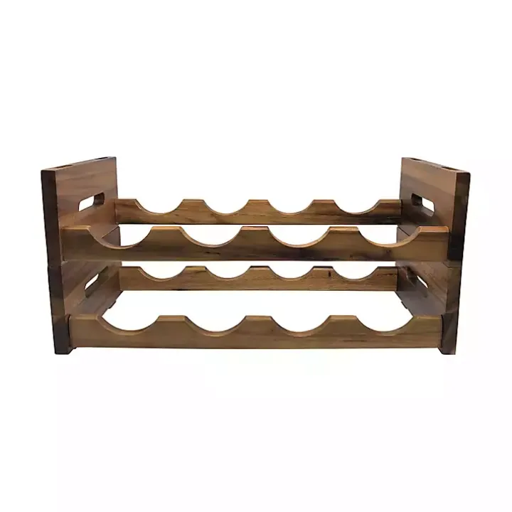 Acacia Wood Stackable Wine Rack