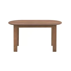 Acorn Acacia Wood Oval Adirondack Coffee Table