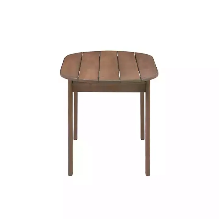 Acorn Acacia Wood Oval Adirondack Coffee Table