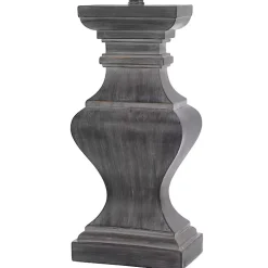 Aged Black Candlestick Base Table Lamp, 33 in.