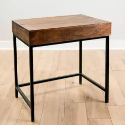 Aiden Acacia Wood Writing Desk