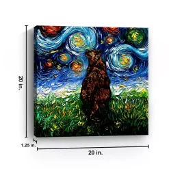 Aja Trier Tortoiseshell Starry Night Canvas Print