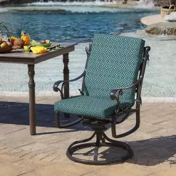 Alana Tile Luxe Outdoor Dining Chair Cushion