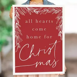 All Hearts Come Home for Christmas Wall Plaque