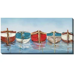 All in a Row Outdoor Canvas Art Print