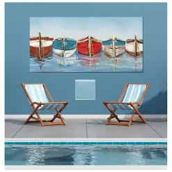 All in a Row Outdoor Canvas Art Print