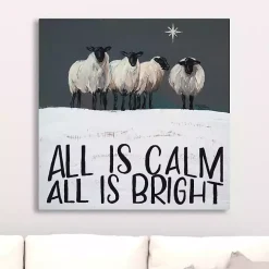 All Is Calm All Is Bright Canvas Art Print