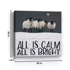 All Is Calm All Is Bright Canvas Art Print