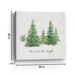 All is Calm Trees Canvas Art Print