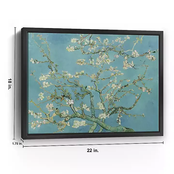Almond Blossom Framed Canvas Art Print, 22x18 in.