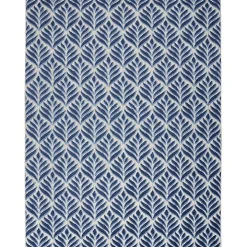 Aloha Blue Botanical Indoor/Outdoor Rug, 7x10