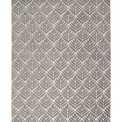 Aloha Gray Botanical Indoor/Outdoor Rug, 3x5