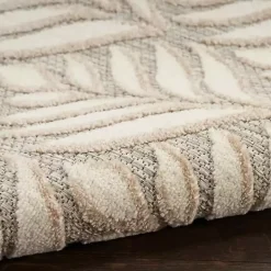 Aloha Ivory Botanical Indoor/Outdoor Area Rug, 3x5