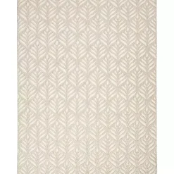 Aloha Ivory Botanical Indoor/Outdoor Area Rug, 6x9