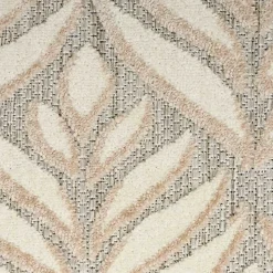 Aloha Ivory Botanical Indoor/Outdoor Area Rug, 6x9