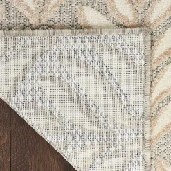 Aloha Ivory Botanical Indoor/Outdoor Area Rug, 6x9