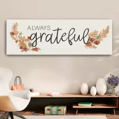 Always Grateful Canvas Art Print, 20x60