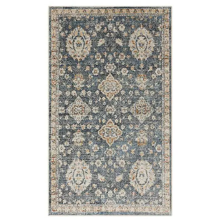 Amanda Anthracite Washable Area Rug, 9x6