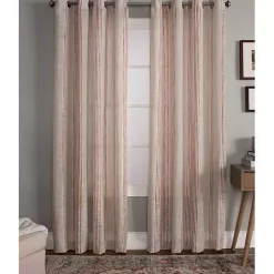 Amber Stripe Single Curtain Panel, 84 in.