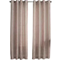 Amber Stripe Single Curtain Panel, 84 in.