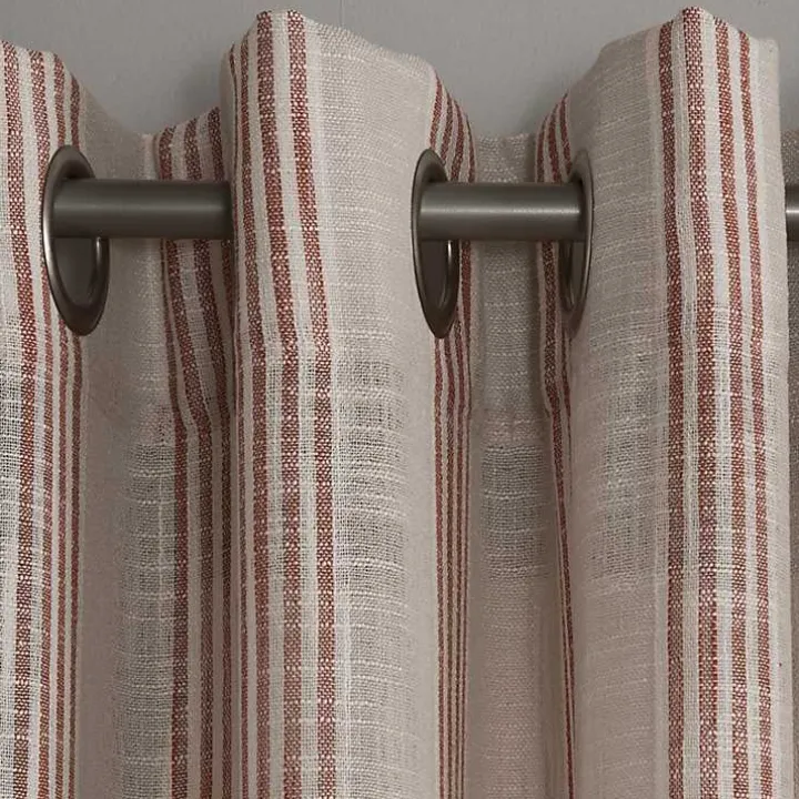 Amber Stripe Single Curtain Panel, 84 in.