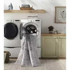 Amelie Navy Blue Classic Washable Area Rug, 8x12