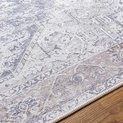 Amelie Navy Blue Classic Washable Area Rug, 8x12