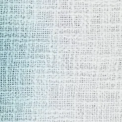 Angel Blue Shibori Slab Fringe Throw