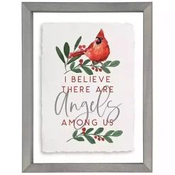 Angels Among Us Cardinal Framed Wall Plaque