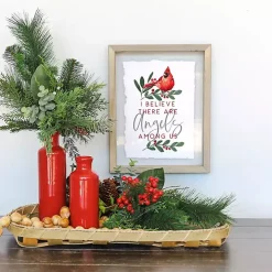 Angels Among Us Cardinal Framed Wall Plaque