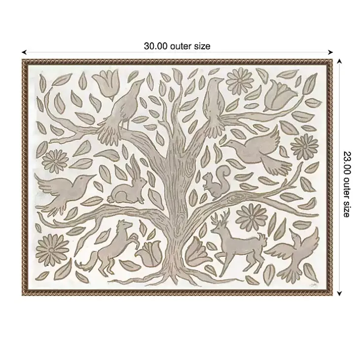 Animal Tree Canvas Art Print, 30x23 in.