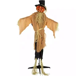 Animated Jack-O-Lantern Scarecrow Decoration