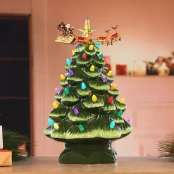 Animated Santa's Sleigh Pre-Lit Nostalgia Tree