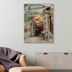 Annabella Parisian Bistro Framed Canvas Art Print