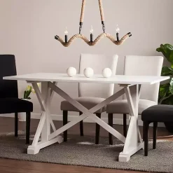 Annalise Distressed Farmhouse Dining Table
