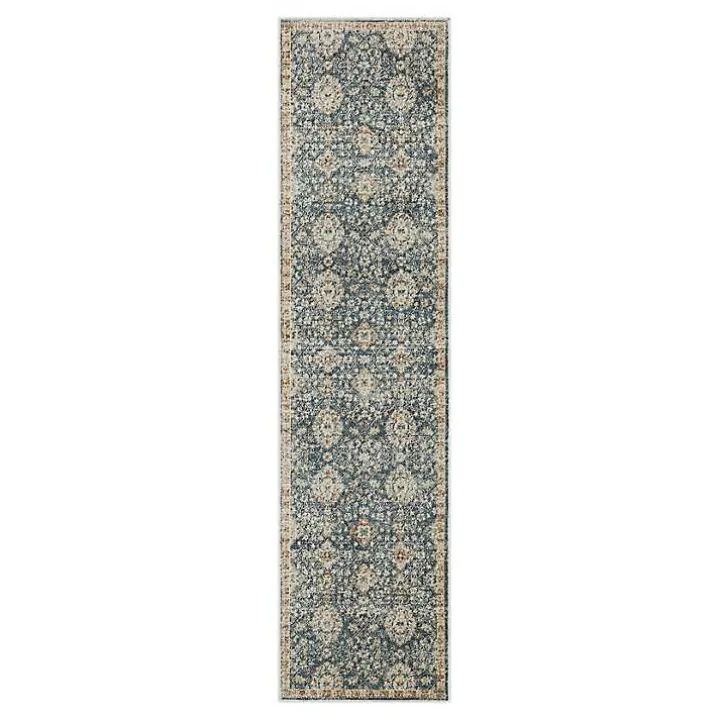 Anthracite Granary Floral Runner, 2x10