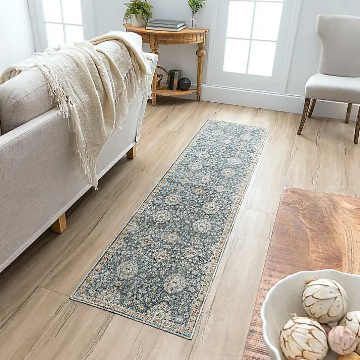 Anthracite Granary Floral Runner, 2x10