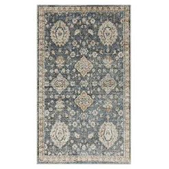 Anthracite Granary Floral Area Rug, 8x10