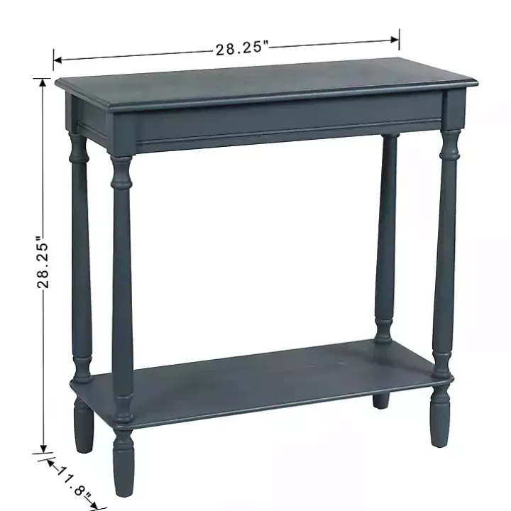 Antique Blue Wood Rachel Console Table
