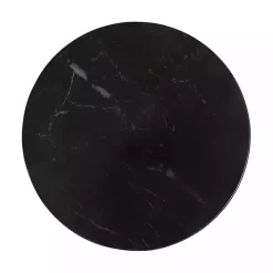 Antique Brass and Black Marble Adjustable Table