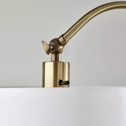 Antique Brass Arc Floor Lamp