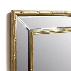 Antique Brass Bamboo Wall Mirror