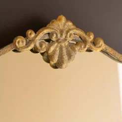 Antique Brass Metal Vertical Wall Mirror