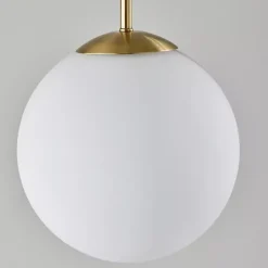 Antique Brass Side Table Floor Lamp