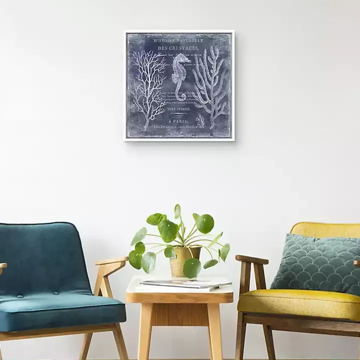 Antique Deep Blue Sea II Framed Art Print