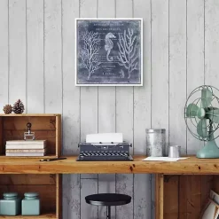 Antique Deep Blue Sea II Framed Art Print